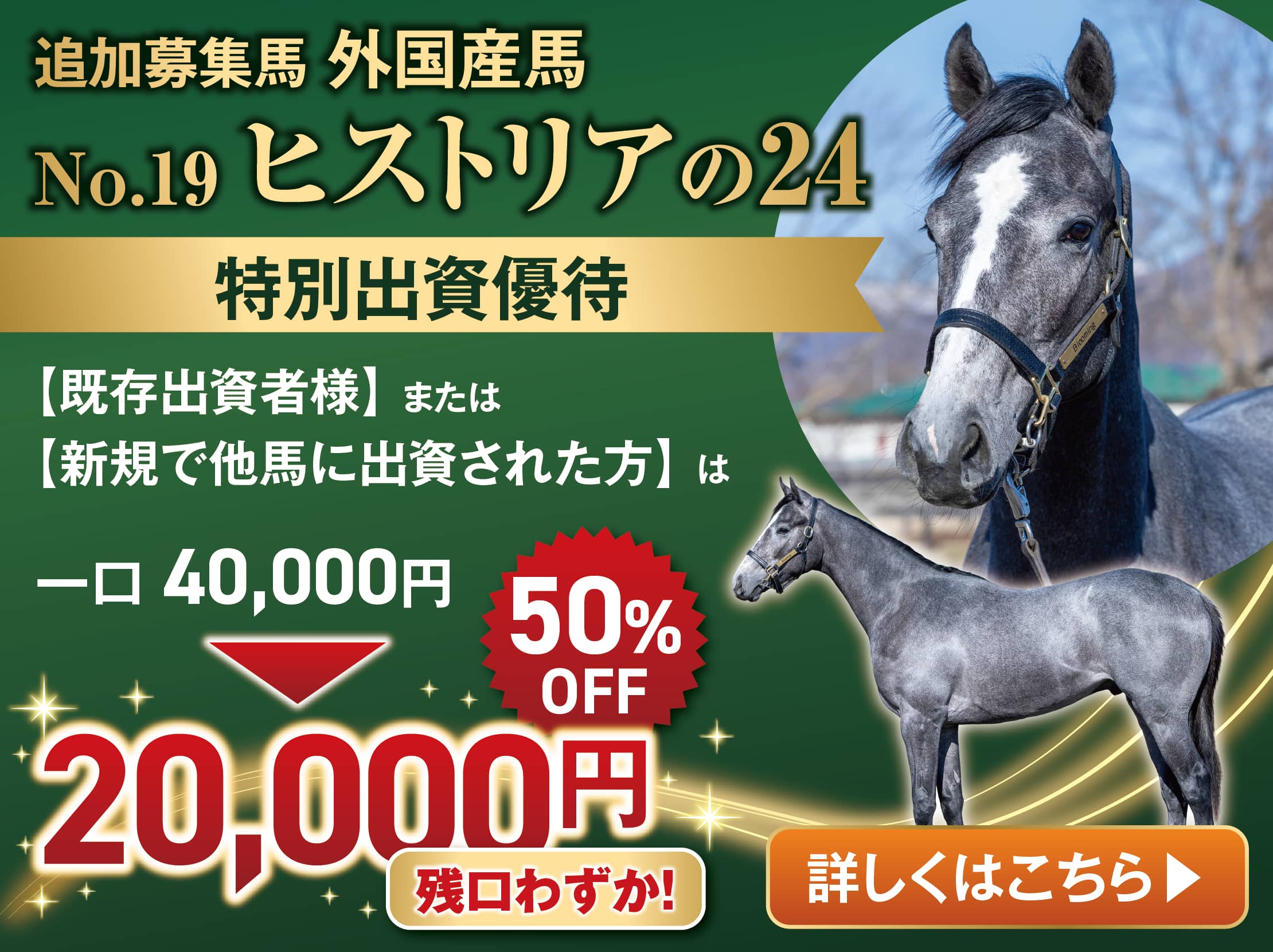 追加募集馬告知